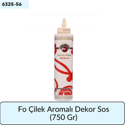 Fo Çilek Aromalı Dekor Sos   (750 Gr)