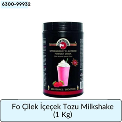 Fo Çilek Aromalı İçecek Tozu Milkshake   (1 Kg)