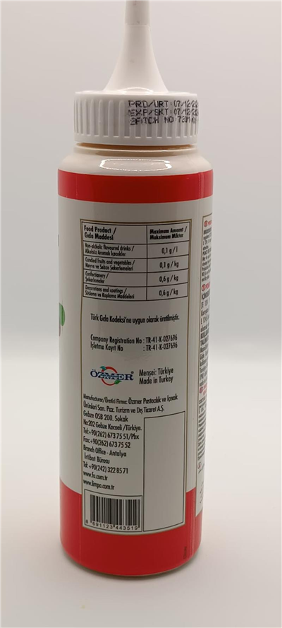 Fo Kırmızı Sıvı Gıda Renklendiricisi   (280 ML)