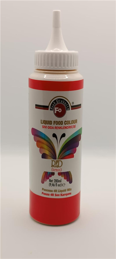 Fo Kırmızı Sıvı Gıda Renklendiricisi   (280 ML)