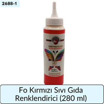 Fo Kırmızı Sıvı Gıda Renklendiricisi   (280 ML)
