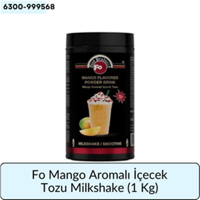 Fo Mango Aromalı İçecek Tozu Milkshake   (1 Kg)