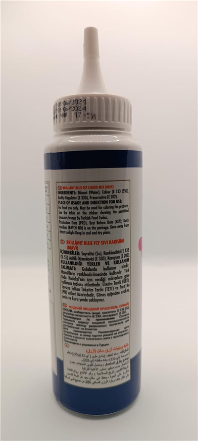 Fo Mavi Sıvı Gıda Renklendiricisi   (280 ML)