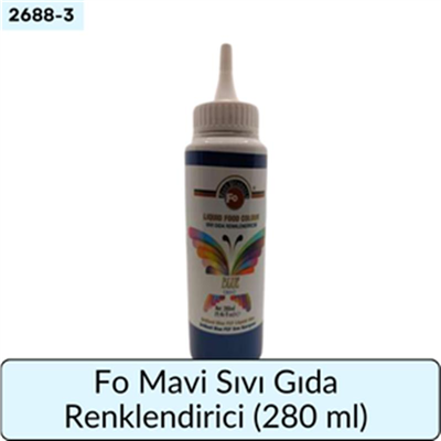 Fo Mavi Sıvı Gıda Renklendiricisi   (280 ML)