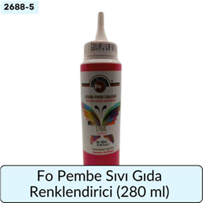 Fo Pembe Sıvı Gıda Renklendiricisi   (280 ML)