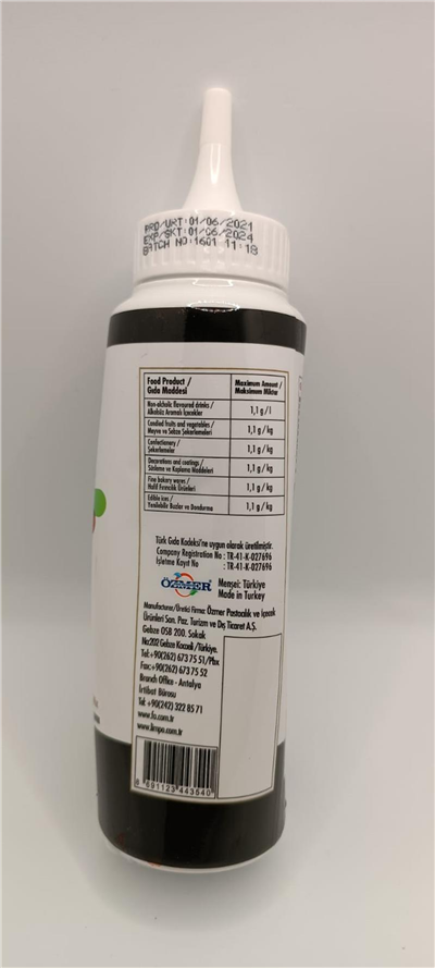 Fo Siyah Sıvı Gıda Renklendiricisi   (280 ML)