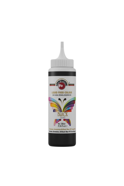 Fo Siyah Sıvı Gıda Renklendiricisi   (280 ML)