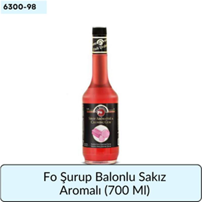 Fo Şurup Balonlu Sakız Aromalı   (700 ml)
