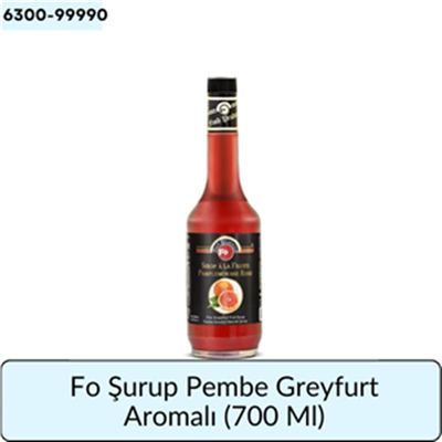 Fo Şurup Pembe Greyfurt Aromalı   (700 ml)
