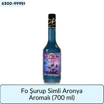Fo Şurup Simli Aronya Aromalı   (700 ml)
