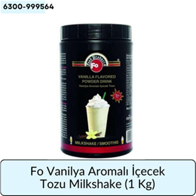 Fo Vanilya Aromalı İçecek Tozu Milkshake   (1 Kg)