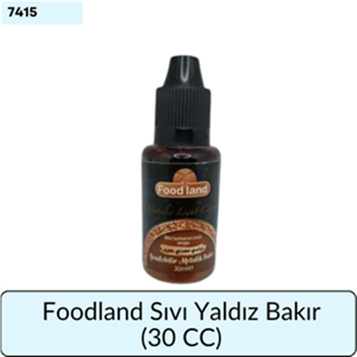 Foodland Sıvı Yaldız Bakır    (30 CC)