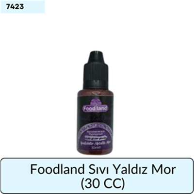Foodland Sıvı Yaldız Mor    (30 CC)