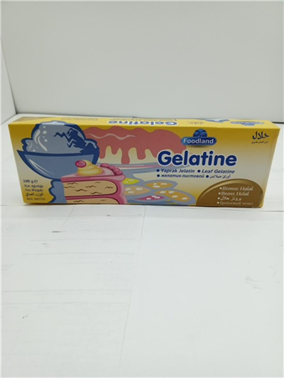Foodland Yaprak Jelatin    (100 GR)