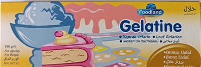 Foodland Yaprak Jelatin    (100 GR)