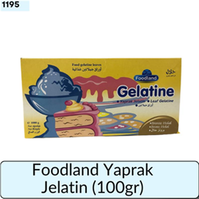Foodland Yaprak Jelatin    (100 GR)