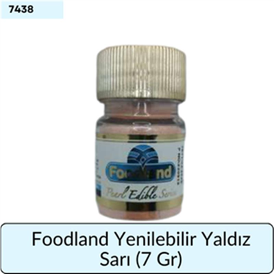 Foodland Yenilebilir Yaldız Sarı     (7 GR)