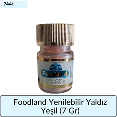 Foodland Yenilebilir Yaldız Yeşil     (7 GR)