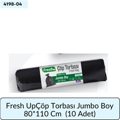 Fresh UpÇöp Torbası Jumbo Boy 80*110 Cm  (10 Adet)