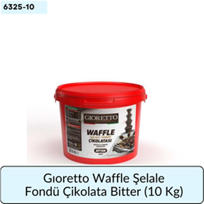 GIORETTO Waffle Şelale Fondü Çikolata Bitter 10 kg