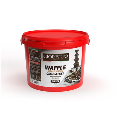 GIORETTO Waffle Şelale Fondü Çikolata Bitter 10 kg