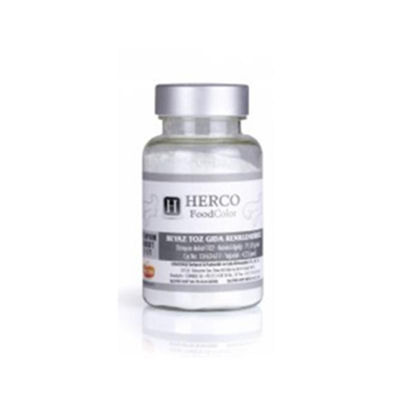 Herco Beyaz Su Bazlı Toz Gıda Boyası   (75 GR)
