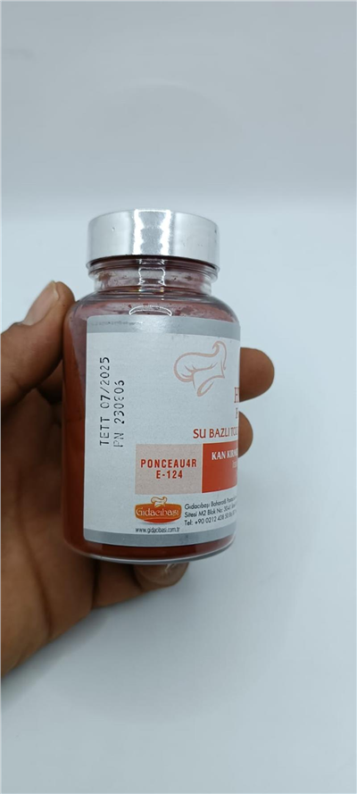 Herco Kırmızı Su Bazlı Toz Gıda Boyası   (75 GR)