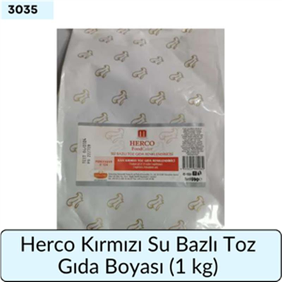 Herco Kırmızı Su Bazlı Toz Gıda Boyası   (1 Kg)