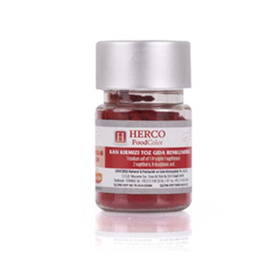 Herco Kırmızı Su Bazlı Toz Gıda Boyası   (10 GR)