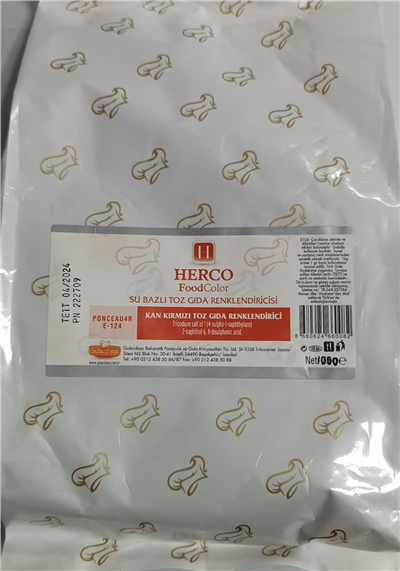 Herco Kırmızı Su Bazlı Toz Gıda Boyası   (1 Kg)