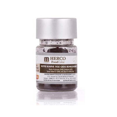 Herco Koyu Kahve Su Bazlı Toz Gıda Boyası  (10 GR)