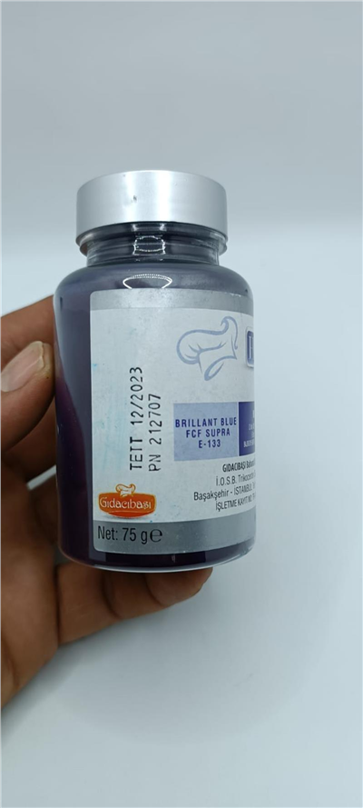 Herco Mavi Su Bazlı Toz Gıda Boyası   (75 GR)