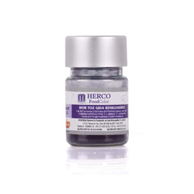 Herco Mor Su Bazlı Toz Gıda Boyası   (10 GR)