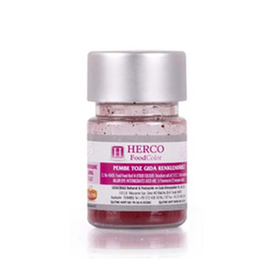 Herco Pembe Su Bazlı Toz Gıda Boyası   (10 GR)