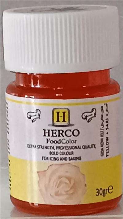 Herco Sarı Jel Gıda Boyası   (30 GR)