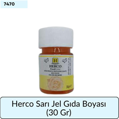 Herco Sarı Jel Gıda Boyası   (30 GR)
