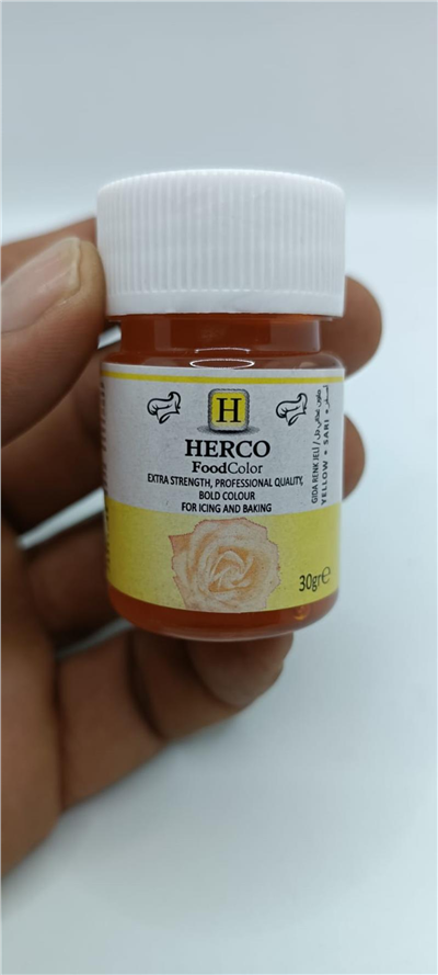 Herco Sarı Jel Gıda Boyası   (30 GR)