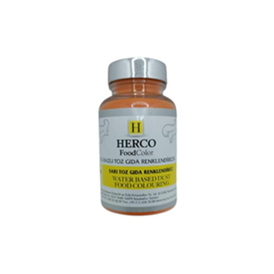 Herco Sarı Su Bazlı Toz Gıda Boyası   (75 GR)