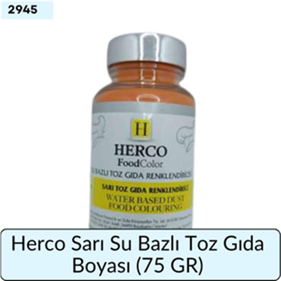 Herco Sarı Su Bazlı Toz Gıda Boyası   (75 GR)