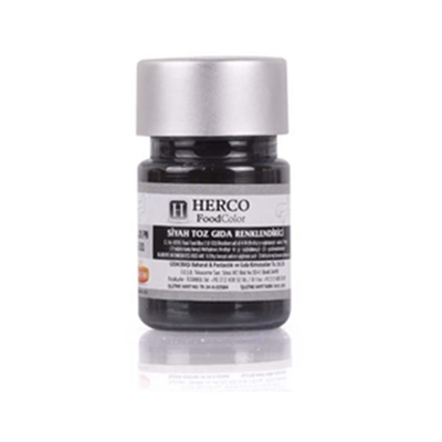 Herco Siyah Su Bazlı Toz Gıda Boyası   (5 GR)