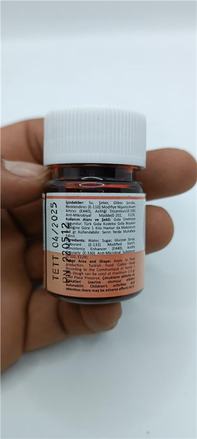 Herco Turuncu Jel Gıda Boyası   (30 GR)