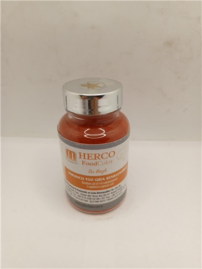 Herco Turuncu Su Bazlı Toz Gıda Boyası   (75 GR)