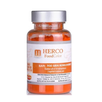 Herco Turuncu Su Bazlı Toz Gıda Boyası   (75 GR)