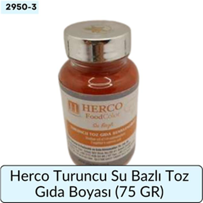 Herco Turuncu Su Bazlı Toz Gıda Boyası   (75 GR)