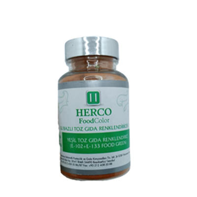 Herco Yeşil Su Bazlı Toz Gıda Boyası   (75 GR)