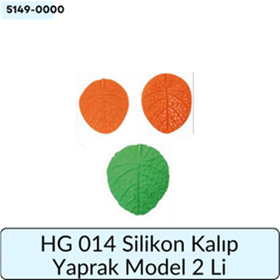 HG 014 Silikon Kalıp Yaprak Model İki 2 Li