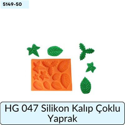 HG 047 SİLİKON KALIP ÇOKLU YAPRAK