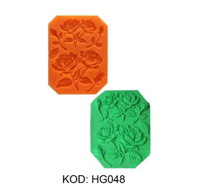 HG 048 SİLİKON KALIP KARIŞIK GÜL MODEL 2