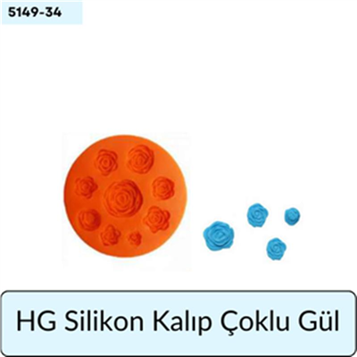 HG 060 SİLİKON KALIP ÇOKLU GÜL