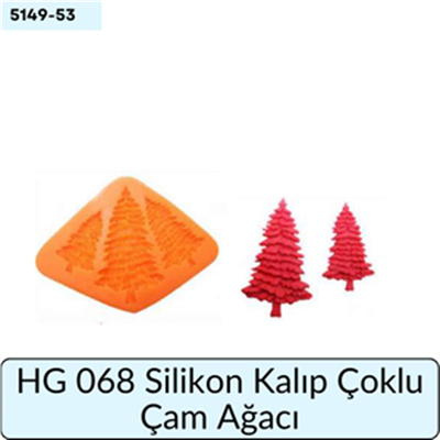 HG 068 SİLİKON KALIP ÇOKLU ÇAM AĞACI
